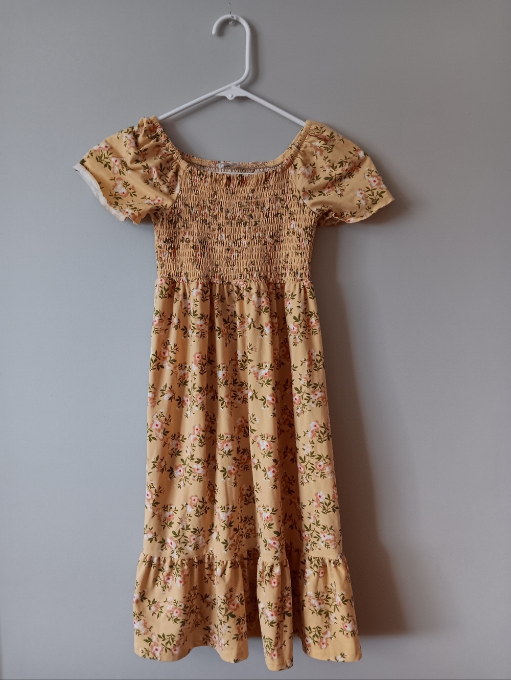 Knitworks Smocked Floral Maxi Dress